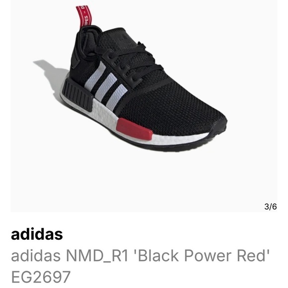Adidas NMD_R1 Black Power Red Sneakers main image 7